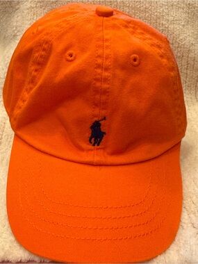 Ralph Lauren kid’s orange ball cap size 2T-4T Summer, Beach, Resortwear Preppy